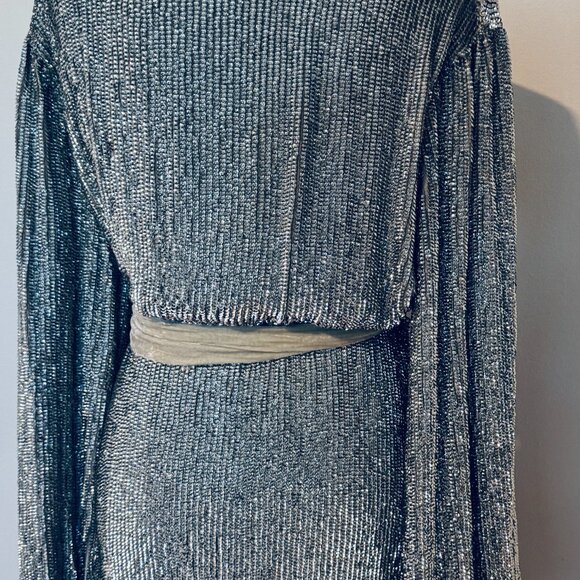 Retrofete Silver Mini Gabrielle Dress - Picture 7 of 9